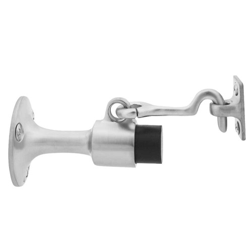 Ives WS449 US4 Wall Door Stop with Heavy Duty Holder Drywall Mounting Satin Brass WS449 US4