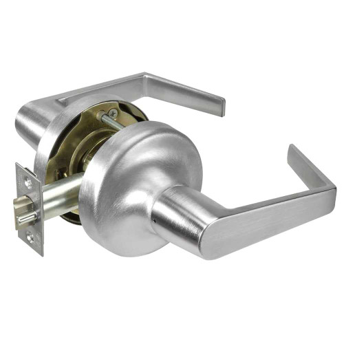 Yale AU5301LN 626 Grade 2 Passage/Closet Latch Cylindrical Lock Augusta Lever Non-Keyed Satin Chrome Finish Non-handed AU5301LN 626