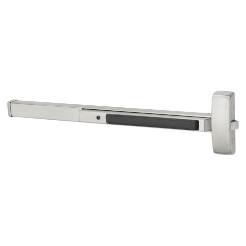 Sargent 8810J 32D Grade 1 Rim Exit Bar Wide Stile Pushpad 42 Device Exit Only Hex Key Dogging Satin Stainless Steel Finish Field Reversible