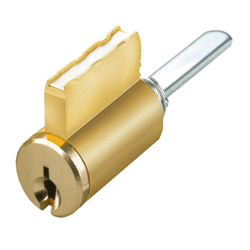 Kaba Ilco 15395LA-04-KD Universal Lockset Padlock Cylinder 3 Rigid Tailpieces Included 2 Additional Tailpieces BA & BB for Sargent Keyways 5-Pin Lockwood Keyway Keyed Different Satin Brass
