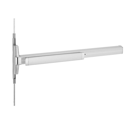 Von Duprin 3548AL-BE-12 3 US4 LHR Grade 1 Concealed Vertical Rod Exit Device Narrow Stile Pushpad 36 Passage Function Lever with Escutcheon Hex Key Dogging Satin Brass Finish Left-Hand Reverse