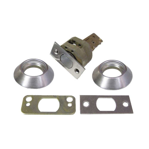 Kaba Ilco 45-2-4-04-26D-0 Mortise Cylinder Deadbolt Double Cylinder 2-3/4 Backset 1-1/8 Front Heavy Duty Wood Jamb Strike Less Cylinder Satin Chrome 45-2-4-04-26D-0