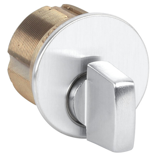 Kaba Ilco 7161TK2-26D-5 1 Turn Knob Mortise Cylinder Adams Rite 863A Cam Satin Chrome