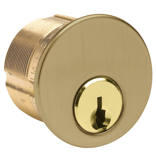 Kaba Ilco 7165SC2-05-KD 1 Mortise Cylinder 5-Pin Schlage C Keyway Adams Rite 863A Cam Keyed Different Antique Brass