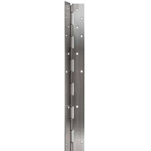 IVES 700HT 83 US32D Concealed Pin and Barrel Continuous Hinge 1/8 Inch Inset Hospital Tip 83 Inch Satin Stainless Steel