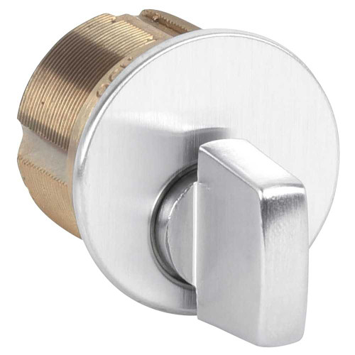 Kaba Ilco 7281TK2-26D 1-3/4 Turn Knob Mortise Cylinder Adams Rite 863A Cam Satin Chrome 7281TK2-26D