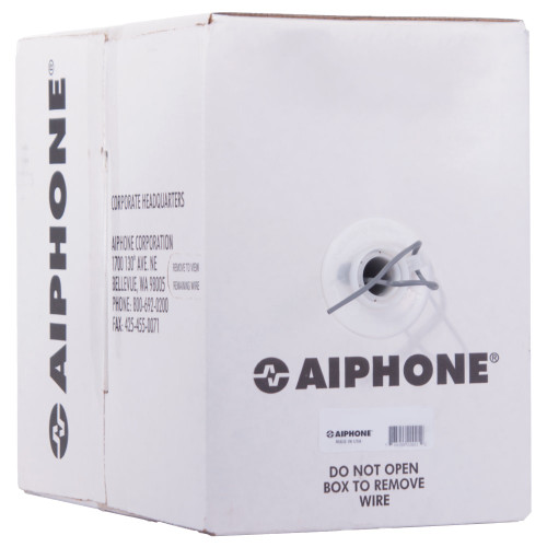 Aiphone 87180250C Wire 2 Conductor 18awg Low Cap PE Solid Non-Shielded 500 Feet