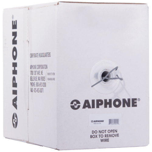 Aiphone 871802P10C Wire 2 Conductor 18awg Low Cap FEP Solid Non-Shielded Plenum 1000 Feet