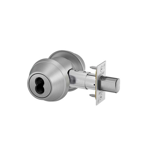 Schlage B662B 626 Grade 3 Double Cylinder Deadbolt 2-3/4 Backset SFIC Prep Less Core Satin Chrome Finish B662B 626