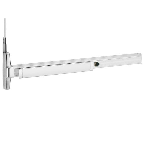 Von Duprin CD3347AEO 4 US26 LBR Grade 1 Concealed Vertical Rod Exit Device Narrow Stile Pushpad Exit Only Less Trim 48 Cylinder Dogging Less Bottom Rod Bright Chrome Finish Non-Handed CD3347AEO 4 US26 LBR