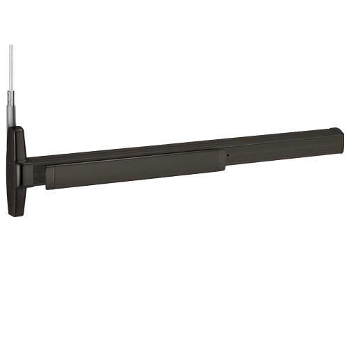 Von Duprin RXEL3347AEO 3 643E LBR Grade 1 Concealed Vertical Rod Exit Device Narrow Stile Pushpad Exit Only Less Trim 36 Hex Key Dogging Electric Latch Retraction Request to Exit Less Bottom Rod Aged Bronze Finish Non-Handed RXEL3347AEO 3 643E LBR