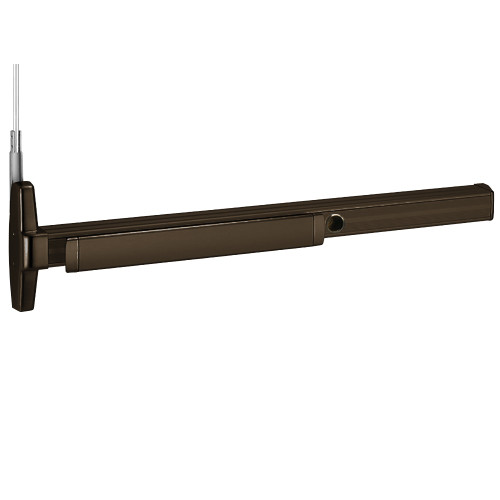 Von Duprin CD3347AEO 3 313 LBR Grade 1 Concealed Vertical Rod Exit Device Narrow Stile Pushpad Exit Only Less Trim 36 Cylinder Dogging Less Bottom Rod Dark Bronze Anodized Aluminum Finish Non-Handed CD3347AEO 3 313 LBR