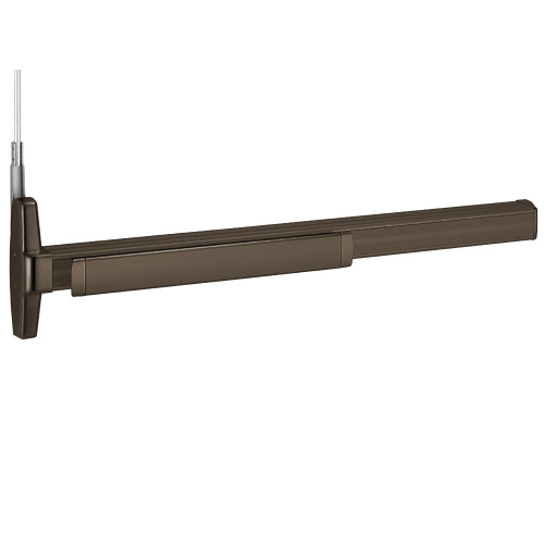 Von Duprin LD3347AEO 3 US10B LBR Grade 1 Concealed Vertical Rod Exit Device Narrow Stile Pushpad Exit Only Less Trim 36 Less Dogging Less Bottom Rod Dark Oxidized Satin Bronze Oil Rubbed Finish Non-Handed LD3347AEO 3 US10B LBR