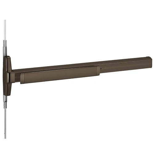 Von Duprin RXEL3347AEO 3 US10B Grade 1 Concealed Vertical Rod Exit Device Narrow Stile Pushpad Exit Only Less Trim 36 Hex Key Dogging Electric Latch Retraction Request to Exit Dark Oxidized Satin Bronze Oil Rubbed Finish Non-Handed RXEL3347AEO 3 US10B