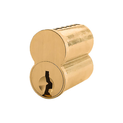 KSP 206-A-4-UN Uncombinated Core 6 Pin A Keyway Satin Brass