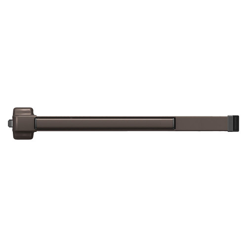 Von Duprin LD22EO 4 695 Grade 1 Rim Exit Bar 48 Device Exit Only Less Dogging Dark Bronze Painted Finish Field Reversible LD22EO 4 695