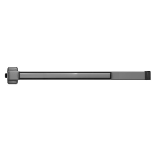 Von Duprin QEL22EO-F 4 689 Grade 1 Rim Exit Device Wide Stile Pushpad 48 Fire-Rated Device Exit Only Accepts Various Trim Less Trim Quiet Electric Latch Retraction Aluminum Painted Finish Non-Handed QEL22EO-F 4 689