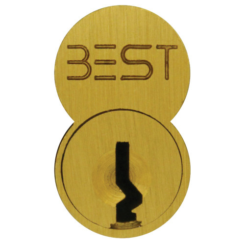 BEST 1C7E1606 SFIC Core 7-Pin E Keyway Satin Brass Finish