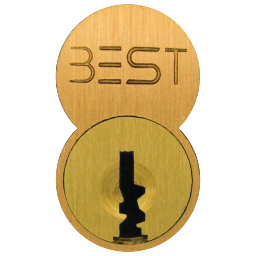 BEST 1C6E1612 SFIC Core 6-Pin E Keyway Satin Bronze Clear Coated Finish BEST 1C6E1612 SFIC Core 6-Pin E Keyway Satin Bronze Clear Coated Finish