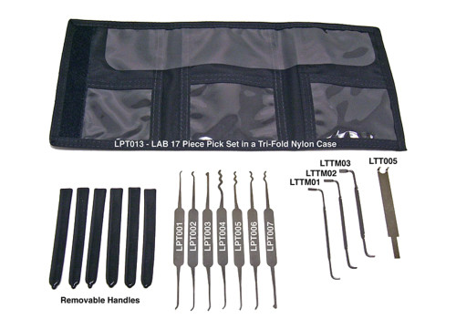 LAB LPT013 Pick Set 17 Piece Tri-Fold