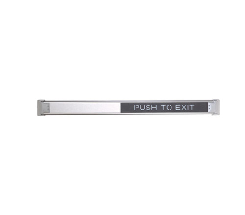 Schlage Electronics 692 36 628RD LHR SHK SmartBar Request-to-Exit Device Narrow Stile Pushpad Low Profile 36 Red Lettering Shim Kit Satin Aluminum Clear Anodized