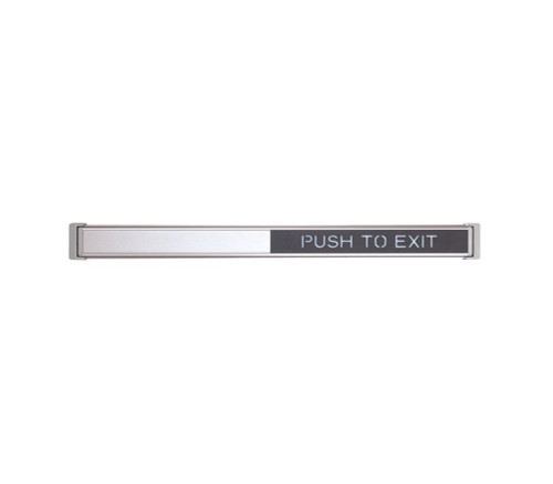 Schlage Electronics 672 42 628 GID TouchBar Request-to-Exit Device 42 Glow in the Dark Lettering Satin Aluminum Clear Anodized