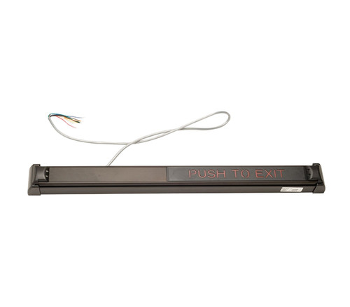 Schlage Electronics 672 42 313 GID TouchBar Request-to-Exit Device 42 Glow in the Dark Lettering Dark Bronze Anodized Aluminum 672 42 313 GID