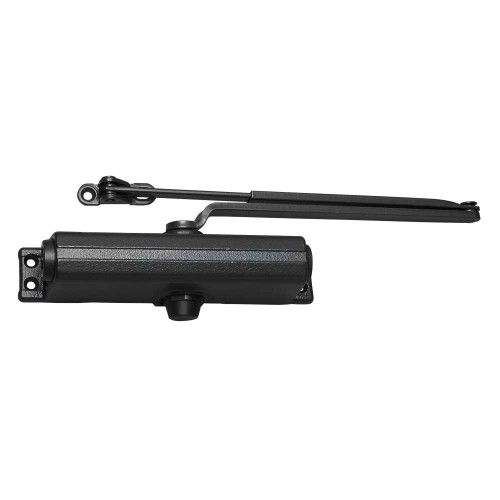 LCN 1261-REG 693 Grade 1 Surface Door Closer Regular Arm Push or Pull Side Regular or Top Jamb Mounting 180 Degree Size 1 to 5 No Cover All Weather Fluid Black Finish Non-Handed 1261-REG 693