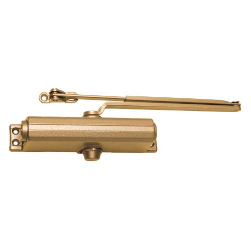 LCN 1261-Rw/PA 691 SLIM Grade 1 Surface Door Closer Regular Arm PA Shoe Push or Pull Side Tri Mount Mounting 180 Degree Size 1 to 5 Slim Cover All Weather Fluid Light Bronze Finish Non-Handed 1261-Rw/PA 691 SLIM