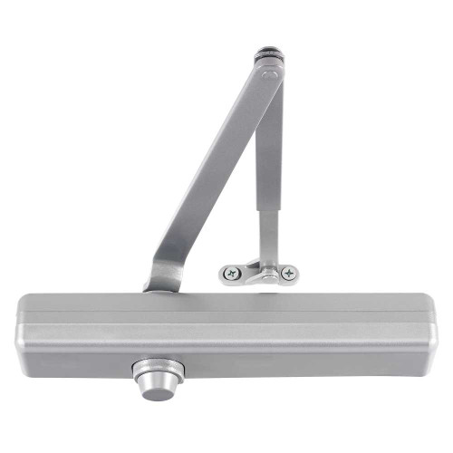 LCN 1461-HD 689 Grade 1 Regular or Top Jamb Surface Closer Push or Pull Side Double Lever Arm Heavy Duty Slim Plastic Cover 180 Deg Swing Aluminum Painted Finish Non-Handed 1461-HD 689