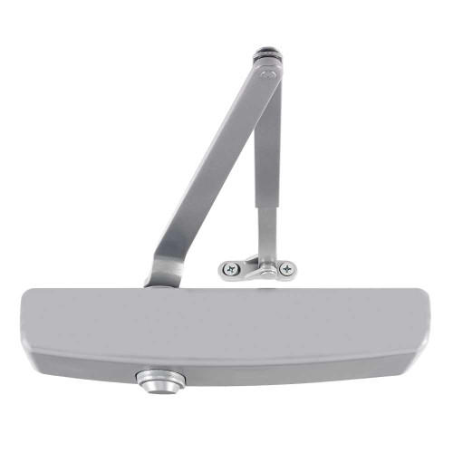 LCN 1461-HD 689 DS Grade 1 Regular or Top Jamb Surface Closer Push or Pull Side Double Lever Arm Heavy Duty Designer Metal Cover 180 Deg Swing Aluminum Painted Finish Non-Handed 1461-HD 689 DS