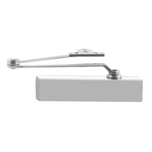 LCN 1461-HEDA RH 689 FC Grade 1 Parallel Arm Surface Closer Push Side Double Lever Arm Heavy Duty Hold Open Hold Open Full Plastic Cover 110 Deg Swing Extra Duty Arm Aluminum Painted Finish Right-Handed 1461-HEDA RH 689 FC