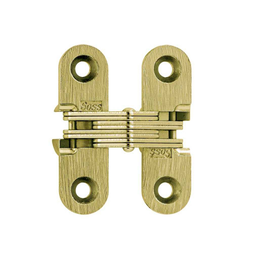SOSS 203CUS4 Invisible Hinge 1-3/4 2 Per Bag 3/4 Minimum Door Thickness Satin Brass Finish 203CUS4