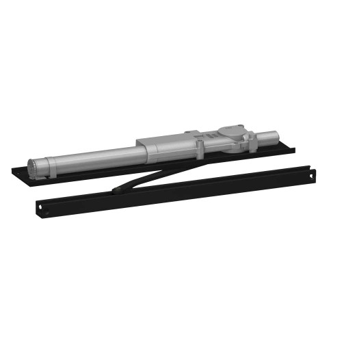 LCN 2031-STD LH 693 Grade 1 Standard Single Lever Overhead Concealed Closer Hydraulic Slide Track In Header Mounting Slide Track Arm 180 Deg Swing Adjustable Backcheck Size 1 Black Painted Finish Left-Handed 2031-STD LH 693