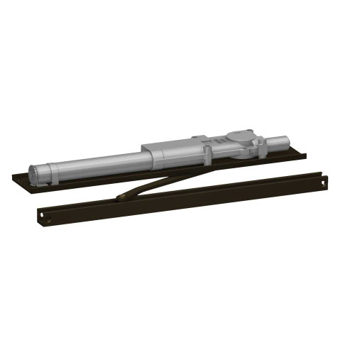LCN 2032-H LH 695 Grade 1 Standard Single Lever Overhead Concealed Closer Hydraulic Slide Track In Header Mounting Slide Track Arm with Hold Open 110 Deg Swing Adjustable Backcheck Size 2 Dark Bronze Painted Finish Left-Handed 2032-H LH 695
