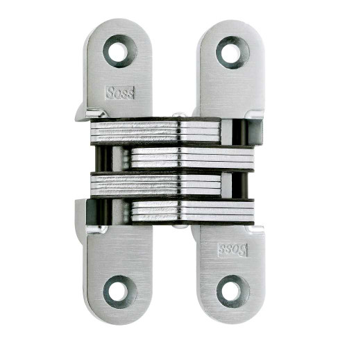 SOSS 216US26D 216 Invisible Hinge 4-5/8 US26D 216 Series 4-5/8 Invisible Hinge 1-3/8 Minimum Door Thickness Satin Chrome 216US26D