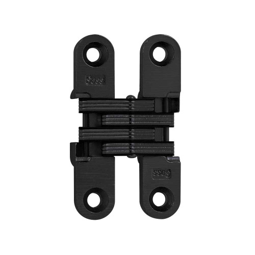 SOSS 204CUS19 Invisible Hinge 2-3/8 1 Pair Carded 3/4 Minimum Door Thickness Black E-Coated 204CUS19