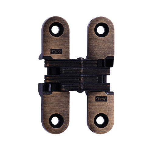 SOSS 208US10BL 208 Invisible Hinge 2-3/4 US10BL 208 Series 2-3/8 Invisible Hinge 1 Minimum Door Thickness Oil Rubbed Bronze Lacquered