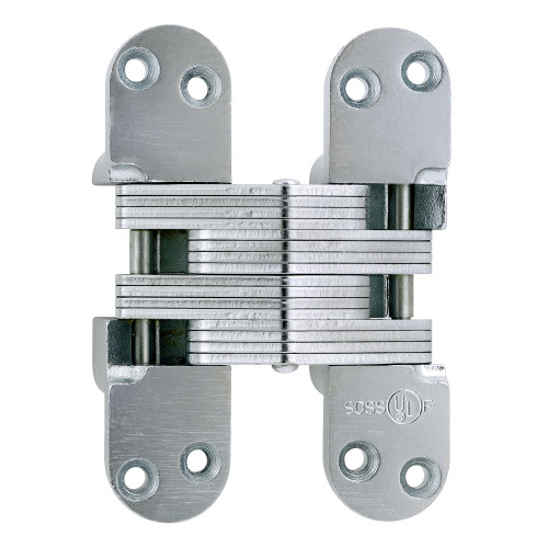 SOSS 220US26D 220V Hinge 5-1/2 US26D 220 Series 5-1/2 Invisible Hinge 2 Minimum Door Thickness Satin Chrome