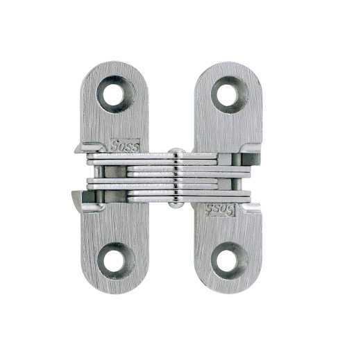 SOSS 203CUS26D Invisible Hinge 1-3/4 2 Per Bag 3/4 Minimum Door Thickness Satin Chrome Finish 203CUS26D