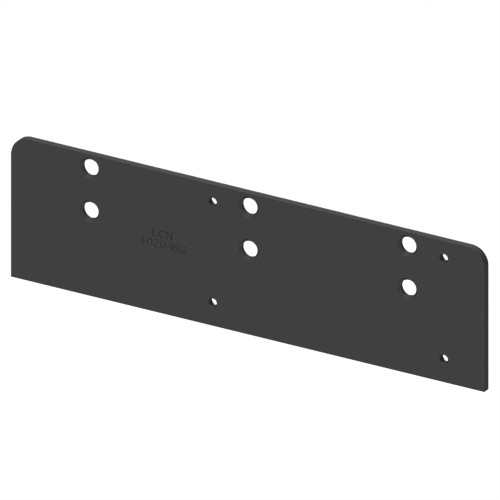 LCN 4020-18G 693 Drop Plate Narrow Top Rail or Flush Ceiling Black