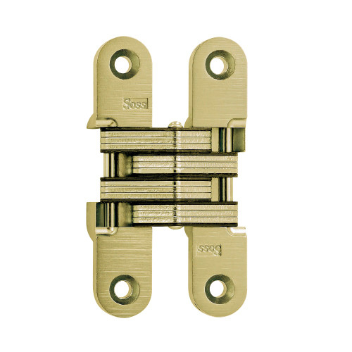 SOSS 212US4 212V Hinge 3-3/4 US4 212 Series 3-3/4 Invisible Hinge 1-1/8 Minimum Door Thickness Satin Brass