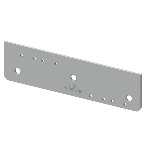 LCN 4030-18TJ 689 Drop Plate Narrow Top Rail or Flush Ceiling Aluminum