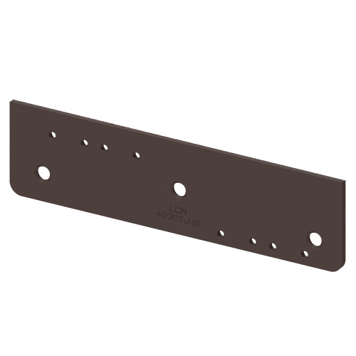 LCN 4030-18TJ 695 Drop Plate Narrow Top Rail or Flush Ceiling Dark Bronze