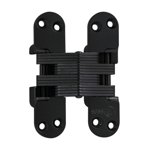 SOSS 418US19 418 Invisible Hinge 4-5/8 US19 418 Series 4-5/8 Invisible Hinge 1-3/4 Minimum Door Thickness Black E-Coated
