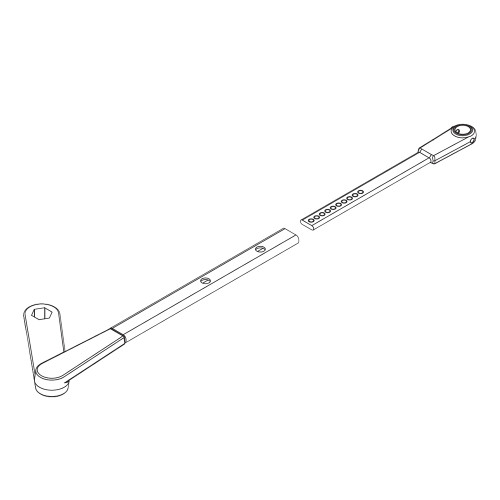 LCN 4040SE-3077DE LH 689 4040SE Series Double Egress Arm Aluminum Painted Finish Left-Handed 4040SE-3077DE LH 689