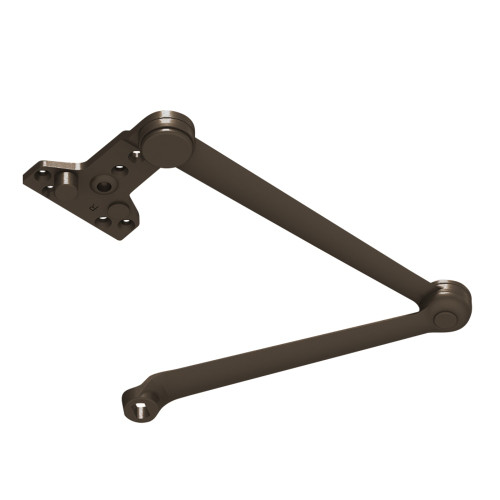 LCN 4040XP-3077CNS 695 Cush Arm Solid Forged Steel Main Arm and Forearm with Stop in Soffit Shoe Dark Bronze Painted Finish Non-Handed