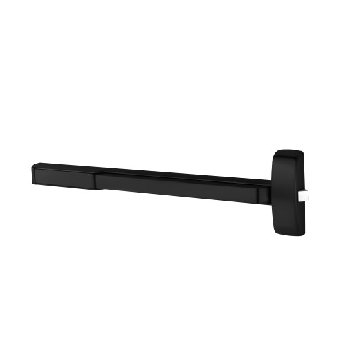 Sargent 1256-PE8810F BSP Grade 1 Fire Rated Rim Exit Device Wide Stile Pushpad 36 Device Dummy Function For Wood Metal and Aluminum Doors Less Dogging Electric Latch Retraction Black Suede Powder Coat Finish 1256-PE8810F BSP
