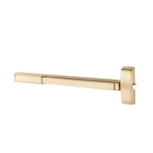 Sargent 1256-PE8810F 4 Grade 1 Fire Rated Rim Exit Device Wide Stile Pushpad 36 Device Dummy Function For Wood Metal and Aluminum Doors Less Dogging Electric Latch Retraction Satin Brass Finish 1256-PE8810F 4