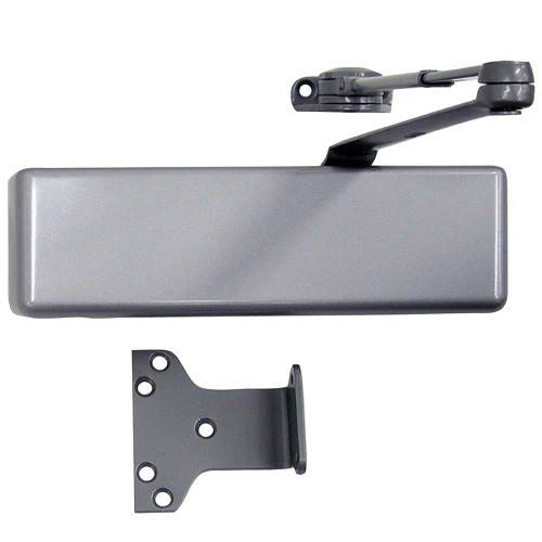 LCN 4040XP-Hw/PA LH 689 MC Grade 1 Surface Door Closer Hold Open Arm PA Shoe Push or Pull Side Mounting 120 Degree Swing Adjustable Size 1-6 Metal Cover Aluminum Painted Finish Left-Handed 4040XP-Hw/PA LH 689 MC